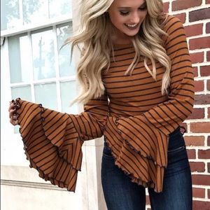 Ruffled Sleeves Shirt